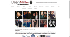 Desktop Screenshot of deanmillerentertainment.com