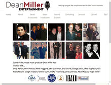 Tablet Screenshot of deanmillerentertainment.com